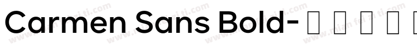 Carmen Sans Bold字体转换